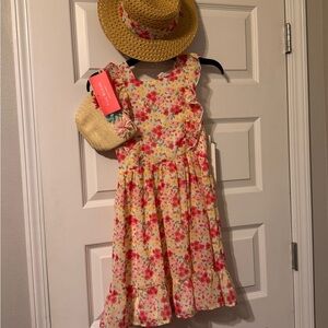 Blueberi Boulevard Pink Floral Dress Set